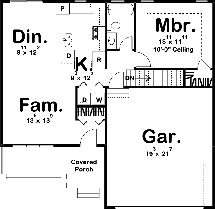 Main Floor Plan: 52-349