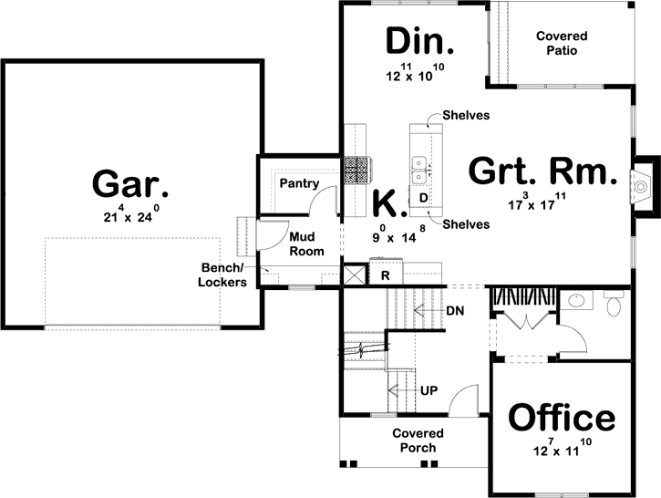 Main Floor Plan: 52-351