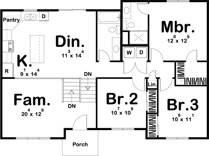 Main Floor Plan: 52-354
