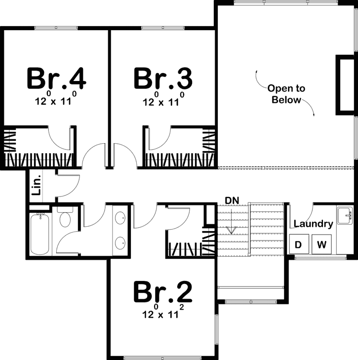 Upper/Second Floor Plan: 52-365
