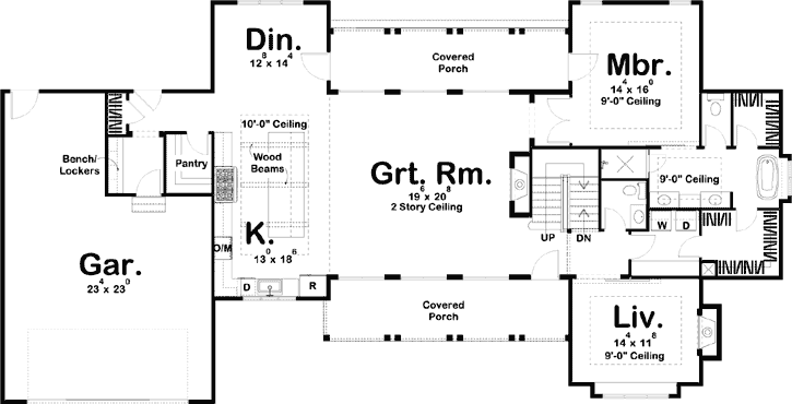 Main Floor Plan: 52-366