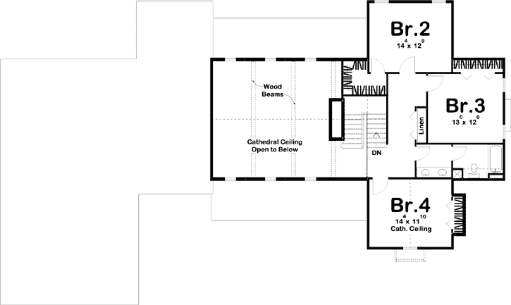 Upper/Second Floor Plan: 52-366