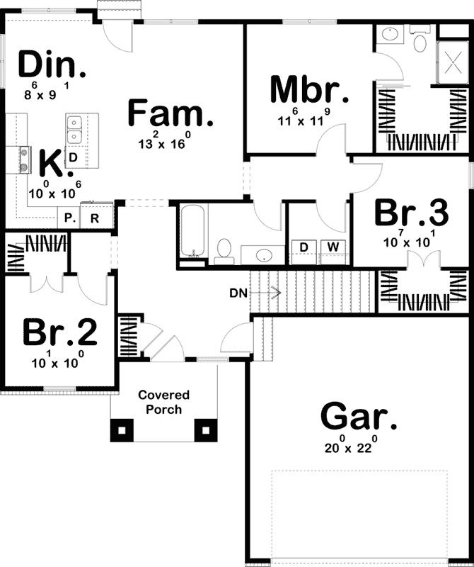 Main Floor Plan: 52-371