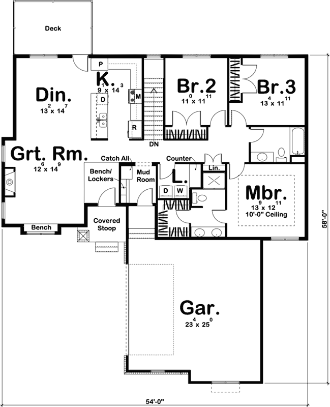 Main Floor Plan: 52-374