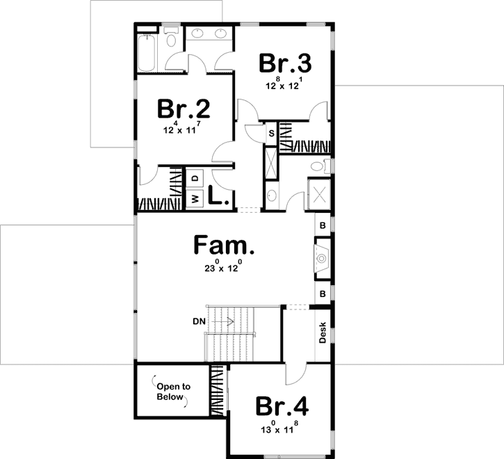 Upper/Second Floor Plan: 52-379