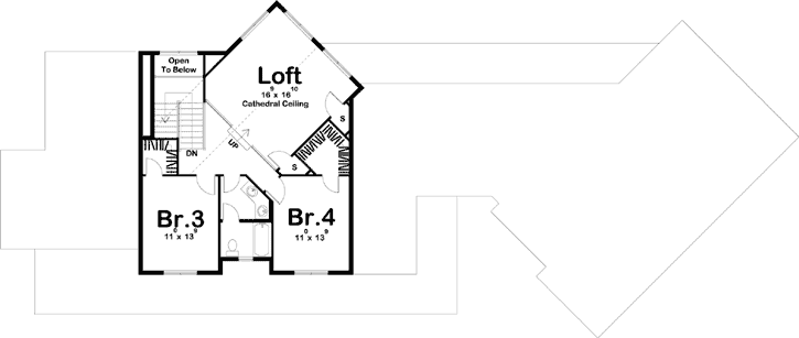 Upper/Second Floor Plan: 52-382
