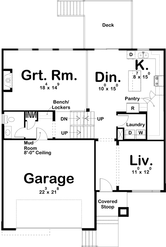 Main Floor Plan: 52-387