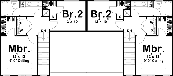 Upper/Second Floor Plan: 52-395