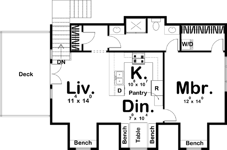 Upper/Second Floor Plan:52-400