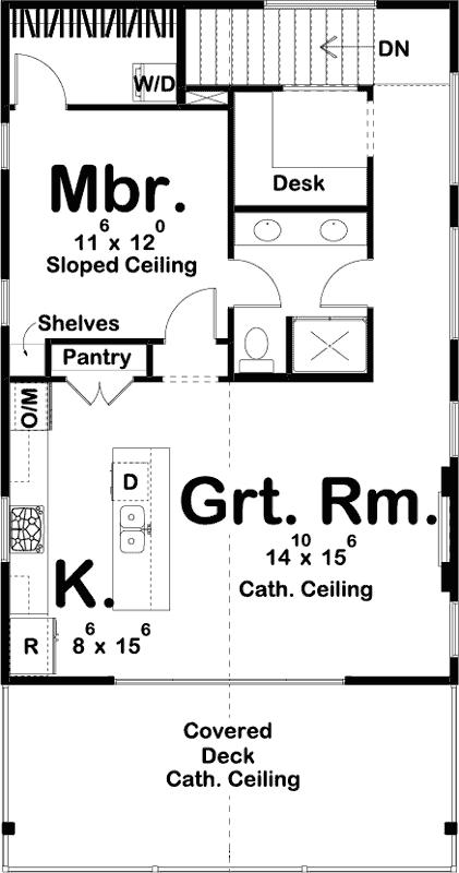 Upper/Second Floor Plan: 52-402