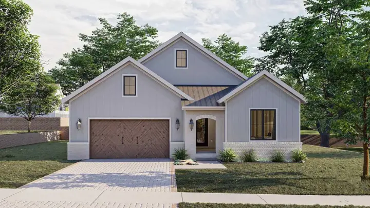 Traditional house plans 52-575 - front exterior, 1,789 sq ft, 3 bed, 2 bath house plans | Monster House Plans