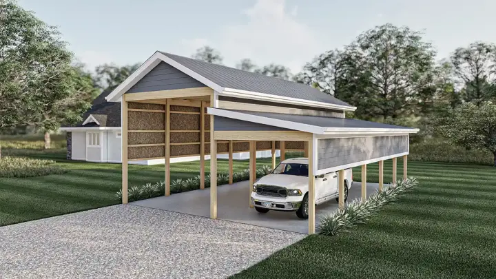Traditional house plans 52-665 - front exterior, 1,120 sq ft, 0 bed, 0 bath house plans | Monster House Plans