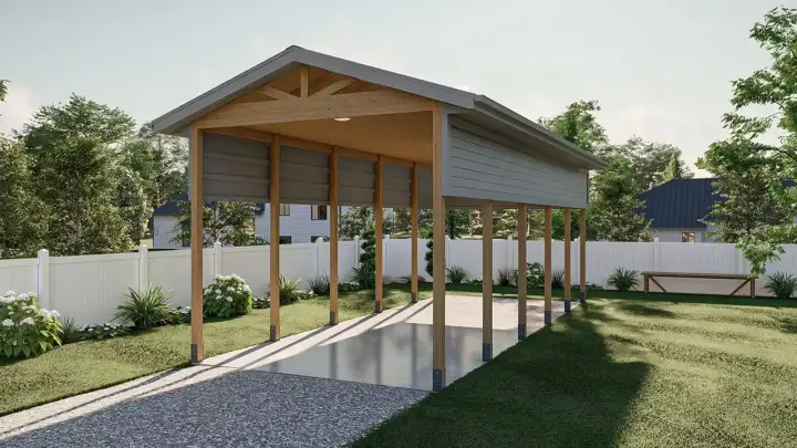 Traditional house plans 52-669 - front exterior, 640 sq ft, 0 bed, 0 bath house plans | Monster House Plans