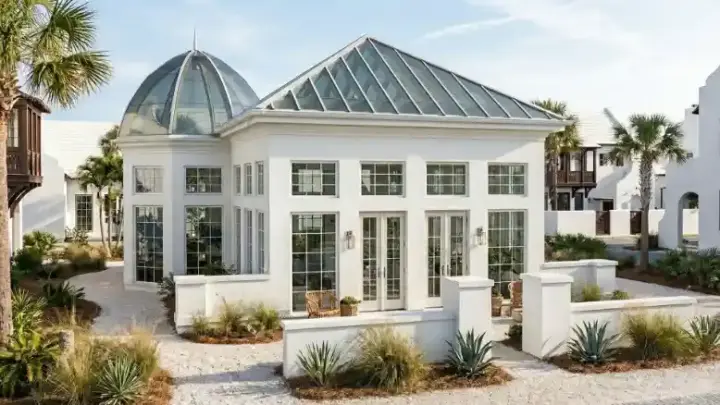 Coastal house plans 52-802 - front exterior, 743 sq ft, 0 bed, 0 bath house plans | Monster House Plans