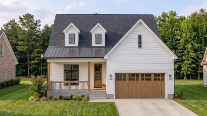 Modern Farmhouse house plans 52-807 - front exterior, 2,537 sq ft, 3 bed, 2 bath house plans | Monster House Plans