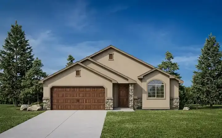 Traditional house plans 53-101 - front exterior, 1,355 sq ft, 3 bed, 2 bath house plans | Monster House Plans