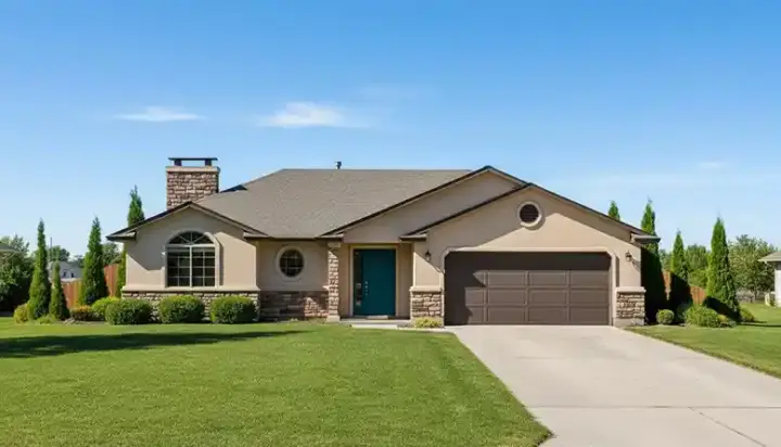 Traditional house plans 53-103 - front exterior, 1,362 sq ft, 3 bed, 2 bath house plans | Monster House Plans
