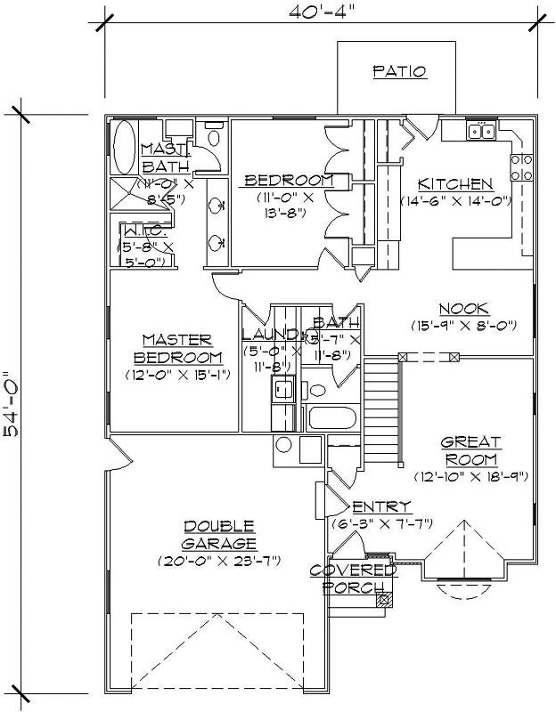 Main Floor Plan: 53-105