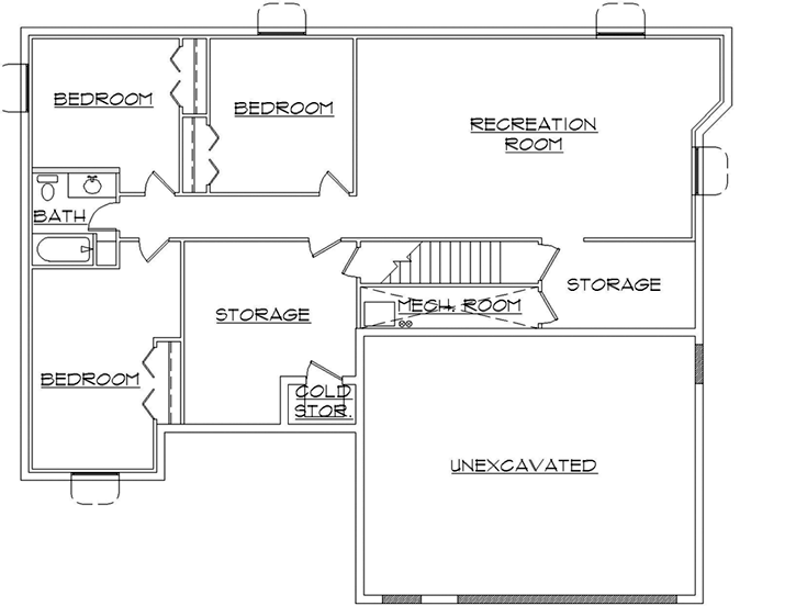 Lower Floor Plan: 53-106