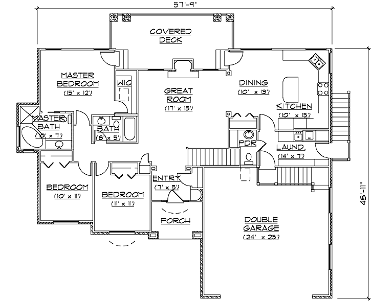 Main Floor Plan: 53-107