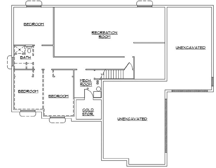 Lower Floor Plan: 53-110