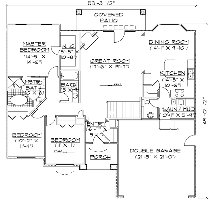 Main Floor Plan: 53-112