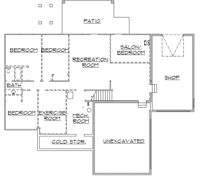 Lower Floor Plan: 53-116