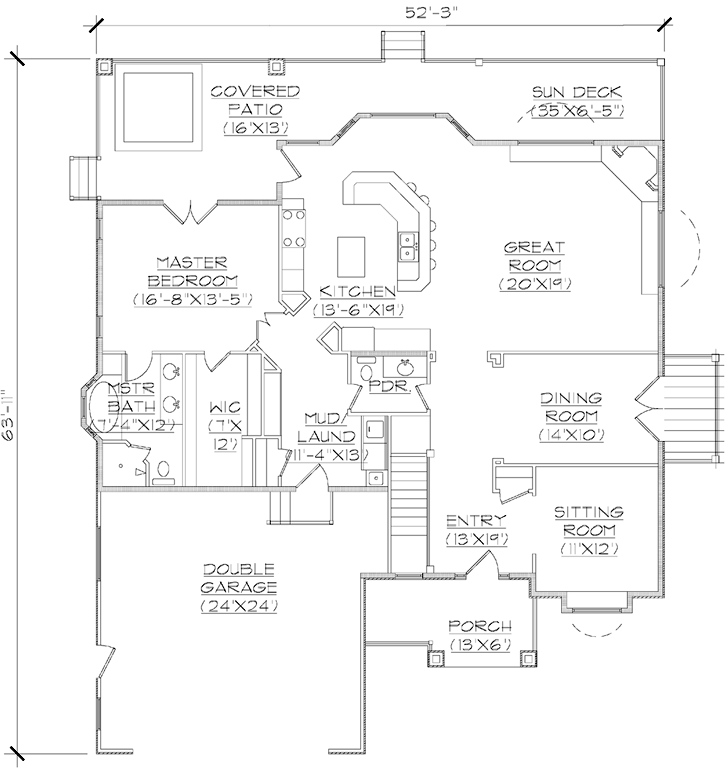 Main Floor Plan: 53-119