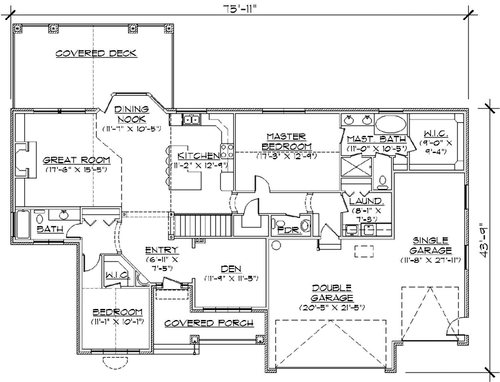 Main Floor Plan: 53-122