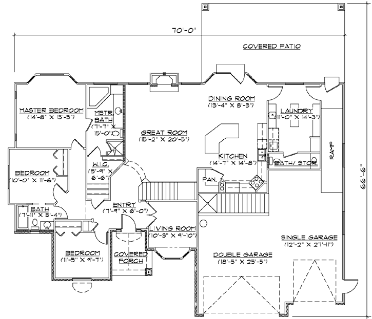 Main Floor Plan: 53-124