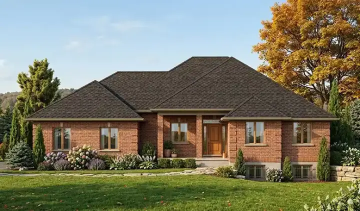Traditional house plans 53-125 - front exterior, 2,060 sq ft, 3 bed, 3 bath house plans | Monster House Plans