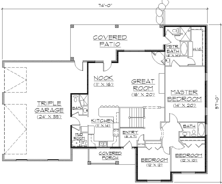 Main Floor Plan: 53-125