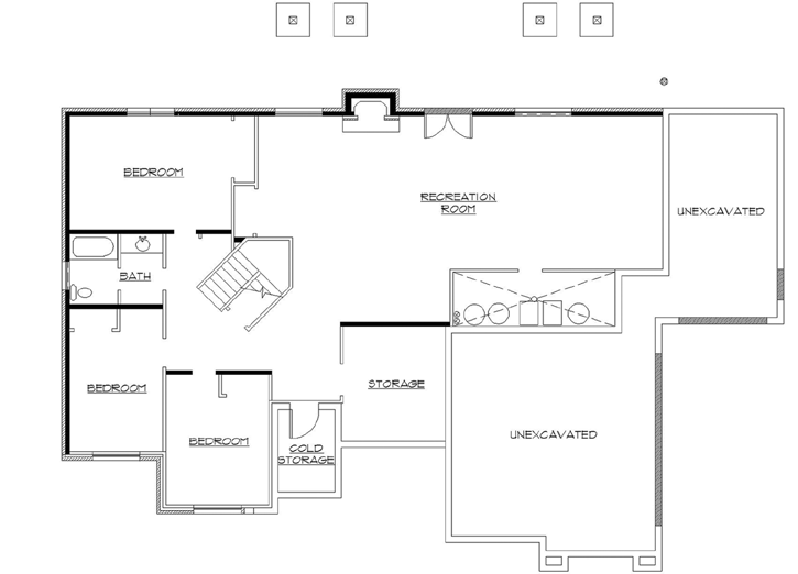 Lower Floor Plan: 53-129