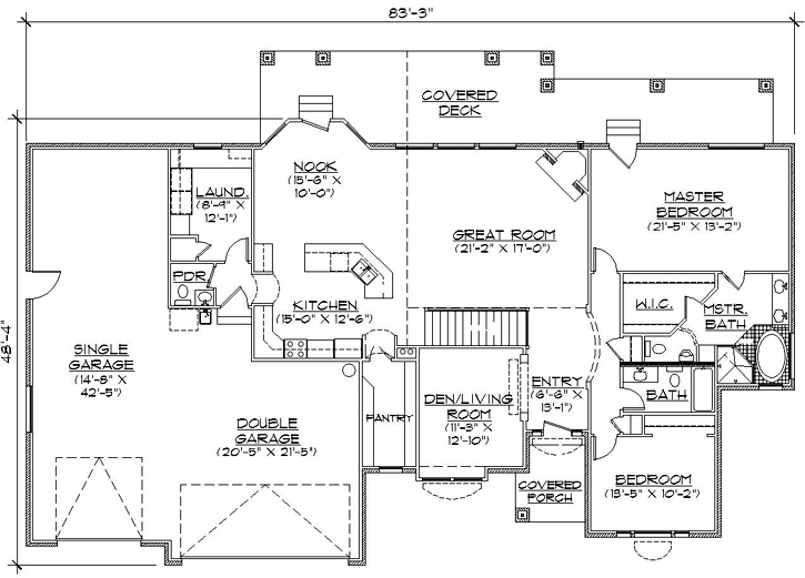 Main Floor Plan: 53-134
