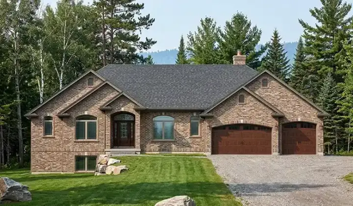 European house plans 53-140 - front exterior, 2,230 sq ft, 1 bed, 1 bath house plans | Monster House Plans