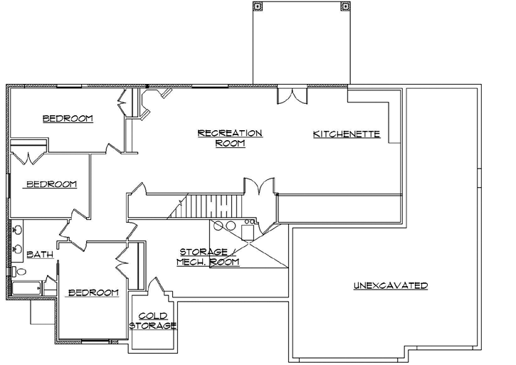 Lower Floor Plan: 53-140