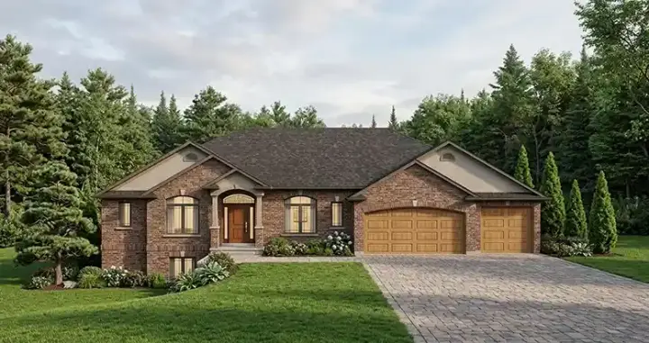 Traditional house plans 53-141 - front exterior, 2,247 sq ft, 2 bed, 2 bath house plans | Monster House Plans