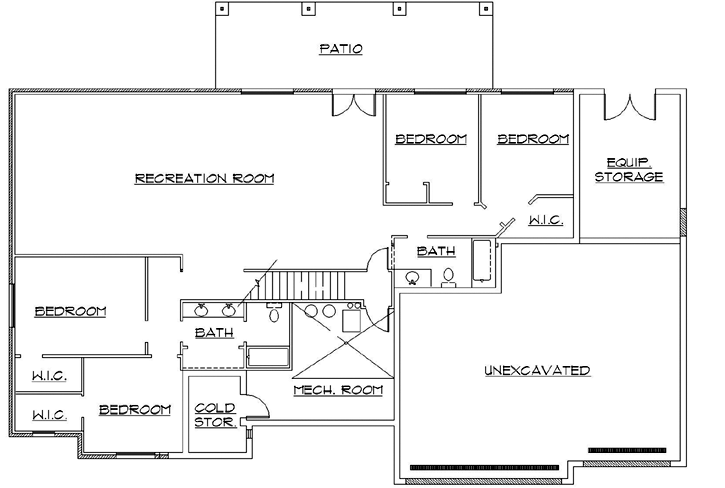 Lower Floor Plan: 53-142
