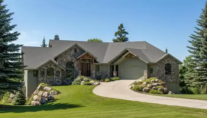 Traditional house plans 53-145 - front exterior, 2,282 sq ft, 2 bed, 2 bath house plans | Monster House Plans