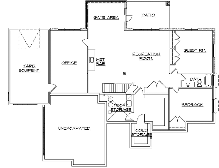 Lower Floor Plan: 53-148
