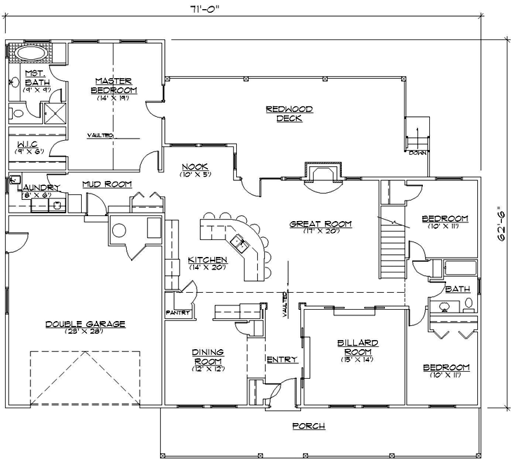 Main Floor Plan: 53-151