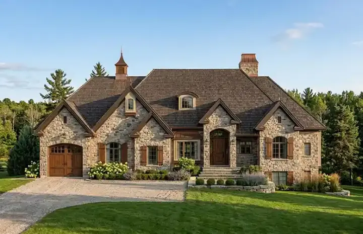 English Country house plans 53-153 - front exterior, 2,360 sq ft, 3 bed, 2 bath house plans | Monster House Plans