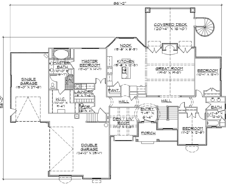 Main Floor Plan: 53-153