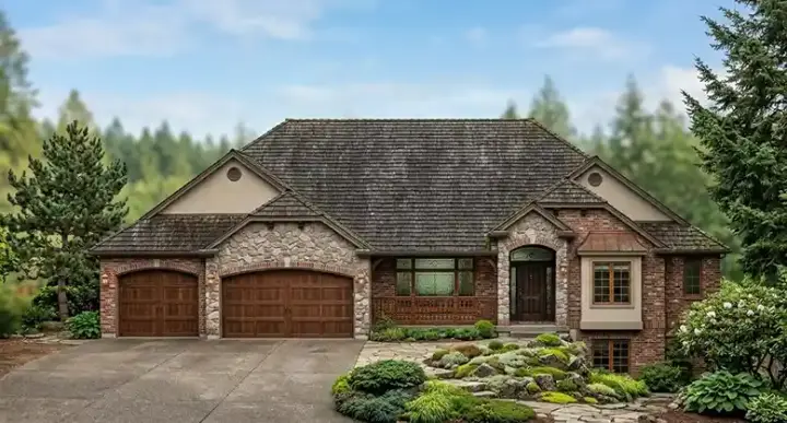Traditional house plans 53-154 - front exterior, 2,367 sq ft, 2 bed, 2 bath house plans | Monster House Plans