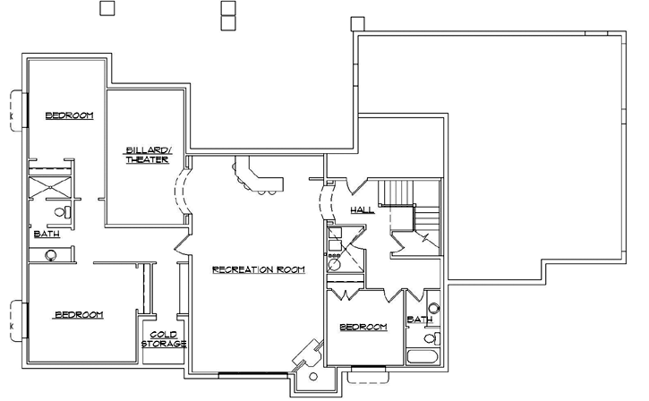 Lower Floor Plan: 53-155