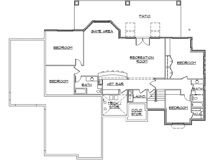Lower Floor Plan: 53-158