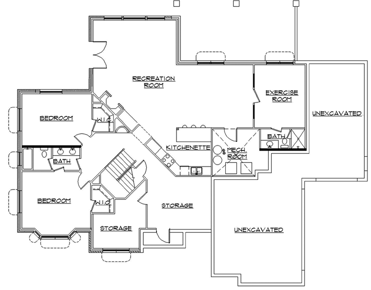 Lower Floor Plan: 53-160