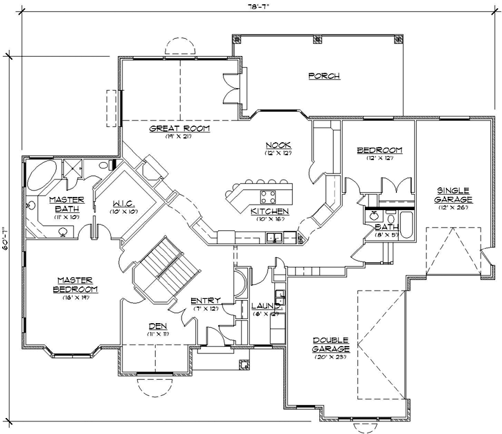 Main Floor Plan: 53-160