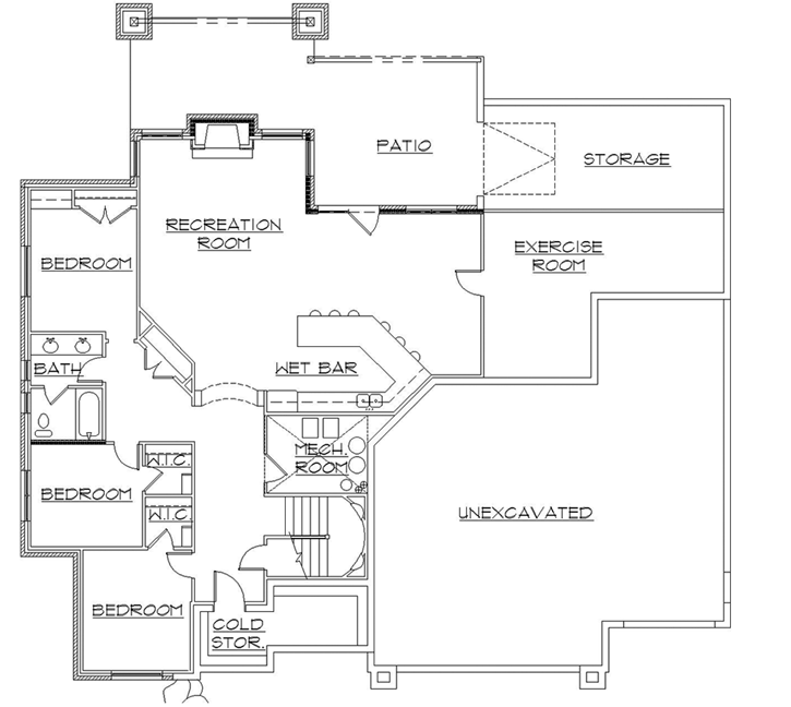 Lower Floor Plan: 53-161