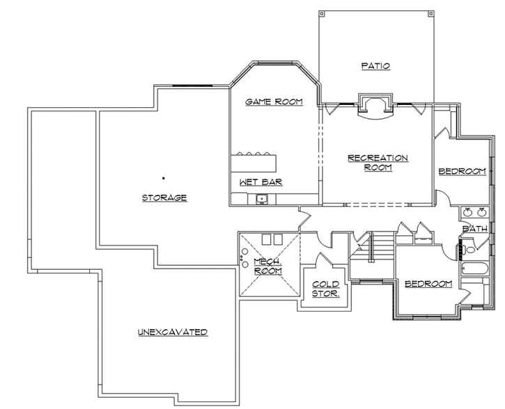 Lower Floor Plan: 53-162